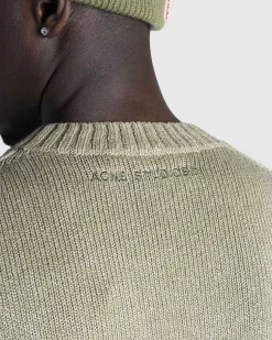 Acid Wash Jumper Olivengron