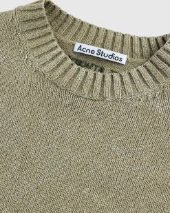 Acid Wash Jumper Olivengron