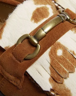 Adrian Snaffle Pecan Brown/Jersey Cow Print