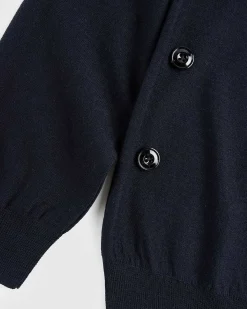 Afslappet Twisted Cardigan Dark Navy