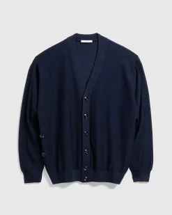 Afslappet Twisted Cardigan Dark Navy