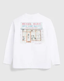 Akvarel Langaermet T-Shirt Hvid