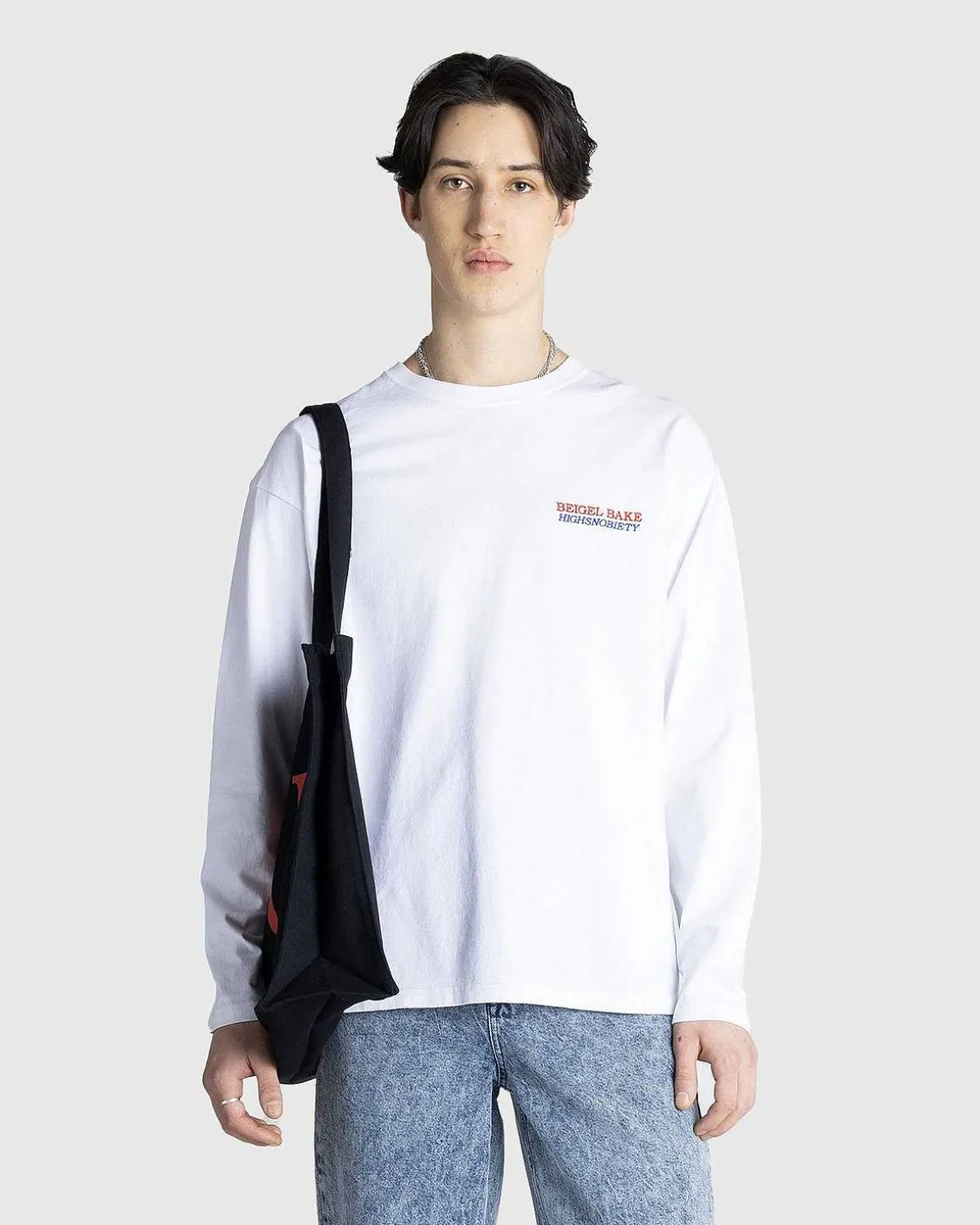 Akvarel Langaermet T-Shirt Hvid
