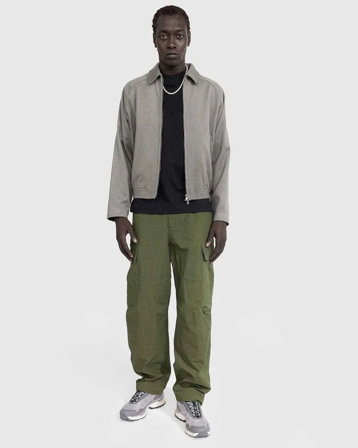 Alain Cashmere Blouson Weimaraner Gra