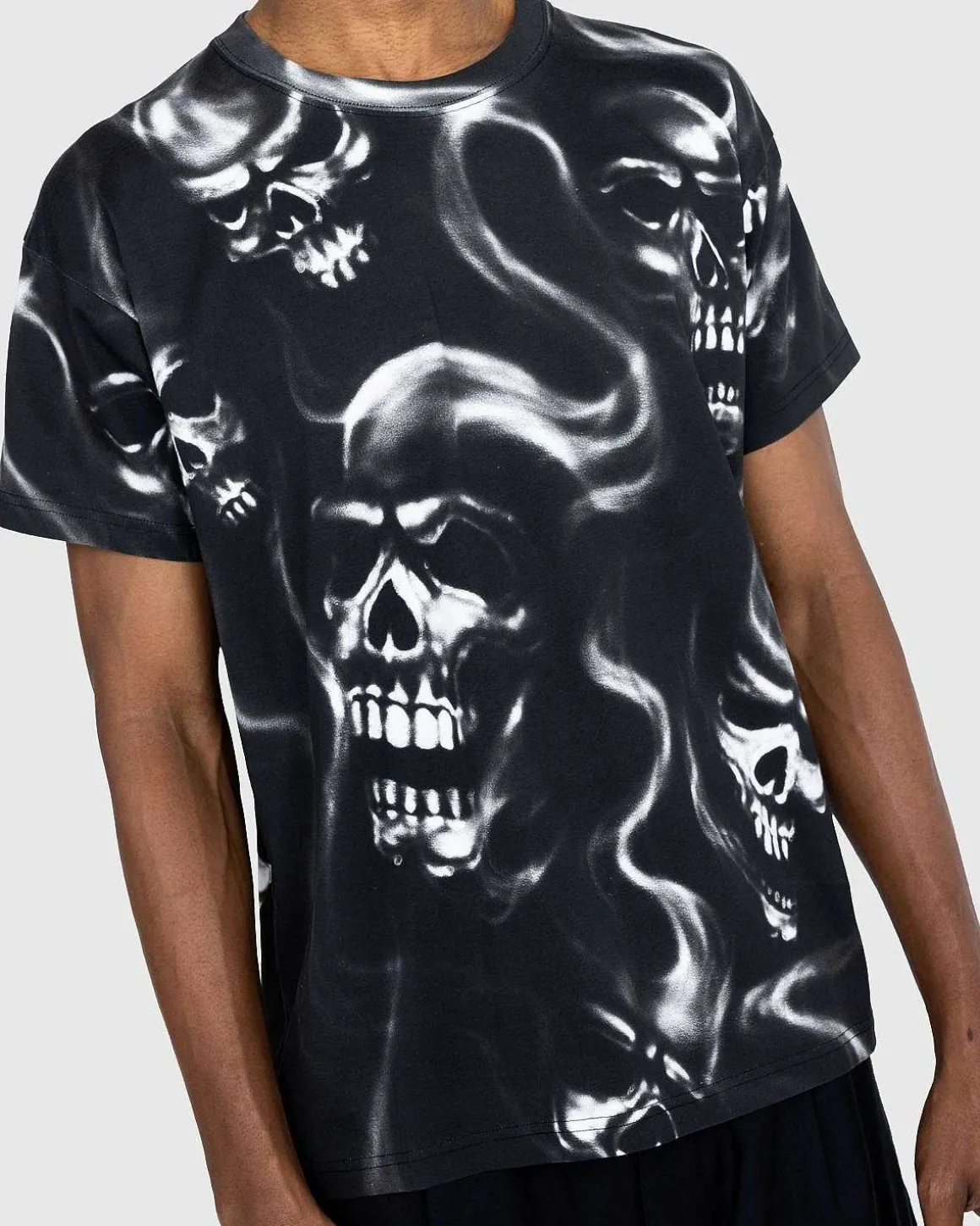 Alko Airbrush Skull T-Shirt Sort