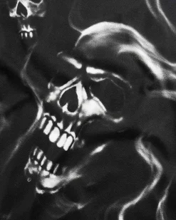Alko Airbrush Skull T-Shirt Sort