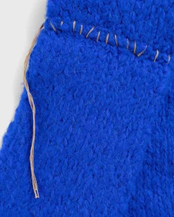 Alpaca Blend Sleeve Torklaede Deep Blue