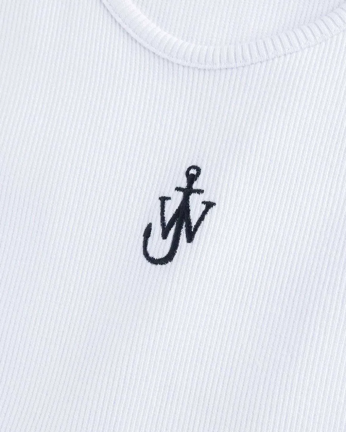 Anchor Embroidery Tank Top Hvid