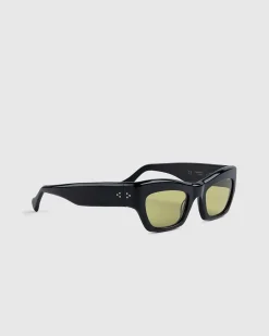 Ayreen Black Acetate/Varm Oliven