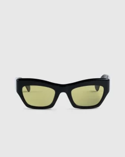 Ayreen Black Acetate/Varm Oliven