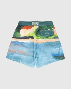 Badeshorts Med Tryk Chambray