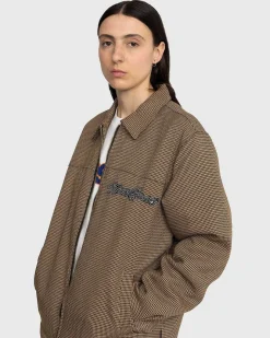 Banned Houndstooth-Jakke Brun