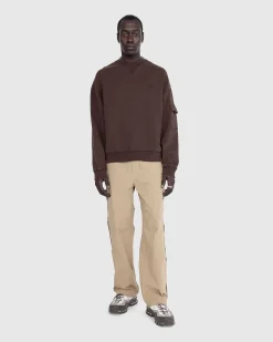 Basic Pigment Dye Pocket Crewneck Sweater Delicioso