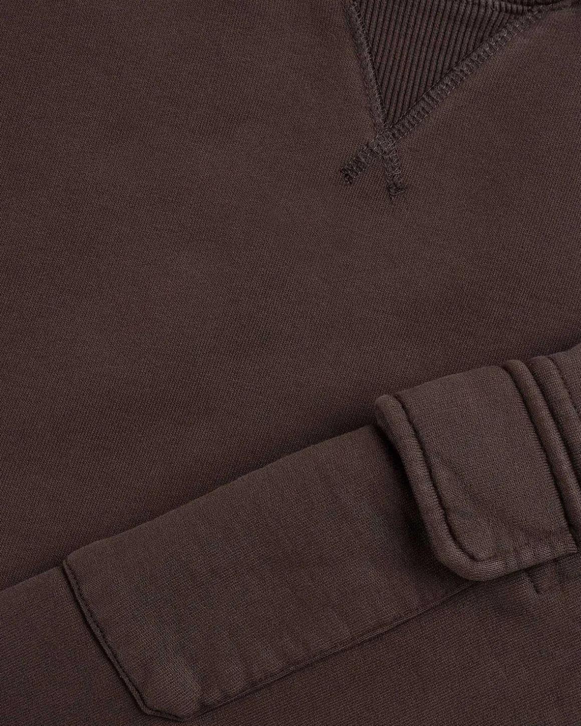 Basic Pigment Dye Pocket Crewneck Sweater Delicioso