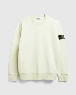 Beklaedningsfarvet Sweatshirt Med Rund Hals, Naturbeige