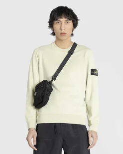 Beklaedningsfarvet Sweatshirt Med Rund Hals, Naturbeige