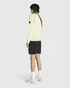 Beklaedningsfarvet Sweatshirt Med Rund Hals, Naturbeige