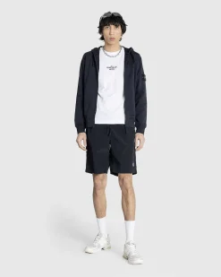 Beklaedningsfarvet Sweatshirt Med Rund Hals, Marinebla