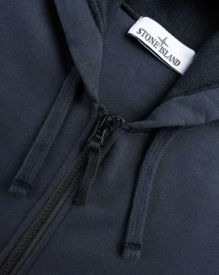 Beklaedningsfarvet Sweatshirt Med Rund Hals, Marinebla