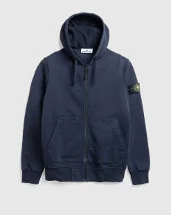 Beklaedningsfarvet Sweatshirt Med Rund Hals, Marinebla