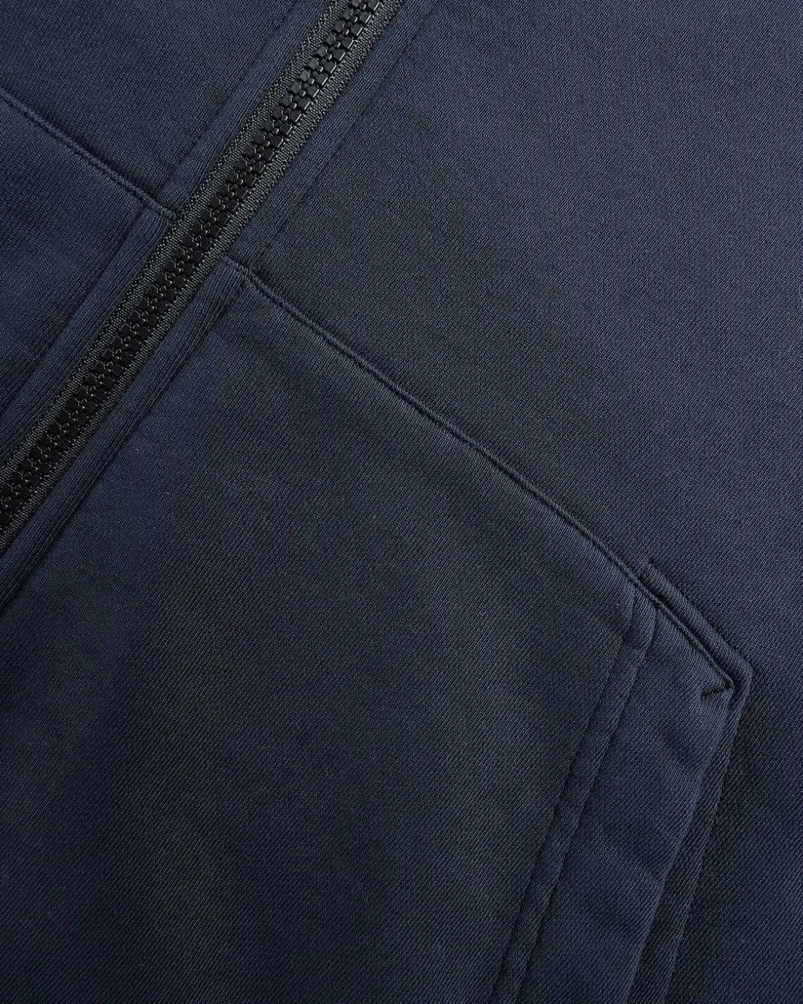 Beklaedningsfarvet Sweatshirt Med Rund Hals, Marinebla