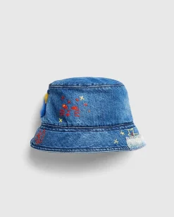 Bio Denim Bucket Hat Iris Blue