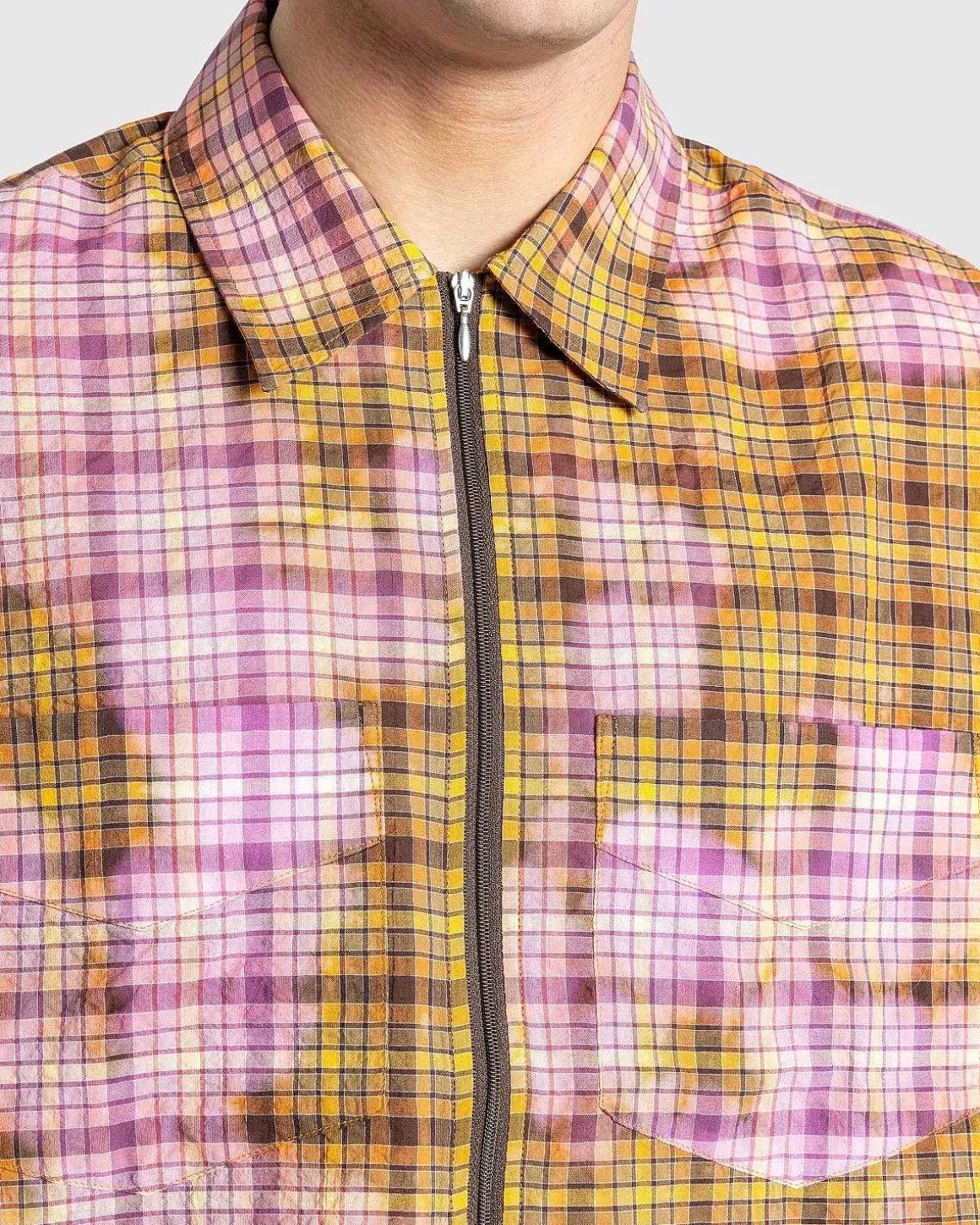 Bleget Zip Shirt Orange