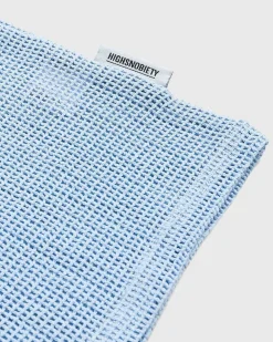 Bomuld Mesh Strik T-Shirt Bla