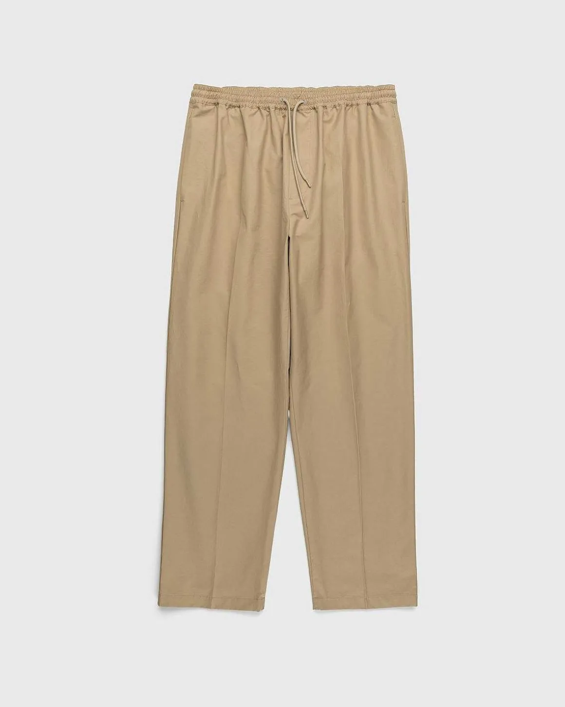 Bomuld Nylon Elastiske Bukser Beige