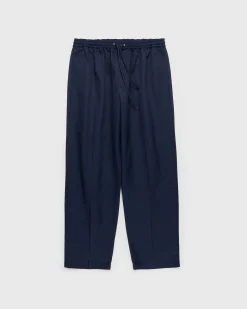 Bomuld Nylon Elastiske Bukser Navy