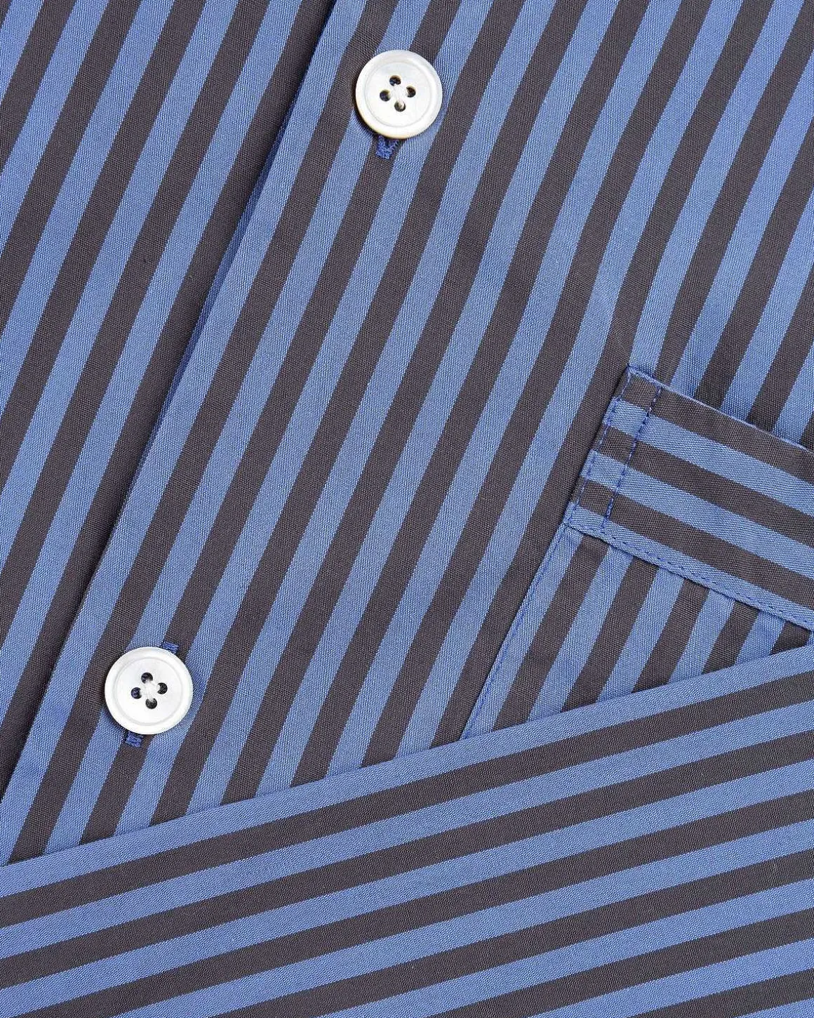 Bomuld Poplin Pyjamas Skjorte Verneuil Stripes