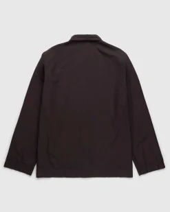 Bomuld Poplin Pyjamas Skjorte Kaffe