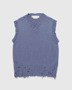 Bomuld V-Hals Vest Stal