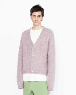 Borstet Alpaca Cardigan Pale Rose