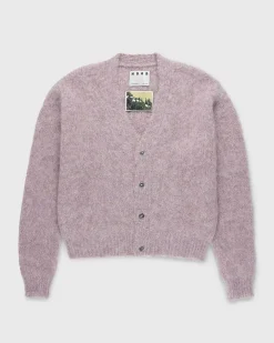 Borstet Alpaca Cardigan Pale Rose