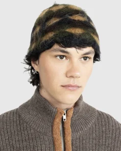 Borstet Mohair Muslingeskal Bucket Hat Forest Camo