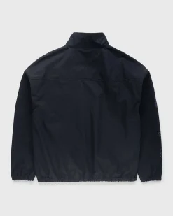 Borstet Nylon Traeningsjakke Navy