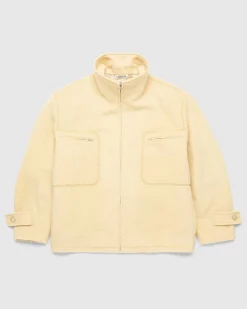 Borstet Suri Alpaca Mohair Blouson Gul