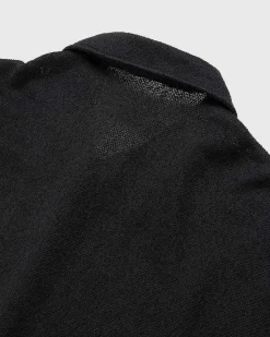 Box Kortaermet Skjorte Sort Boucle