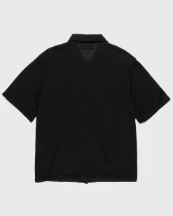 Box Kortaermet Skjorte Sort Boucle
