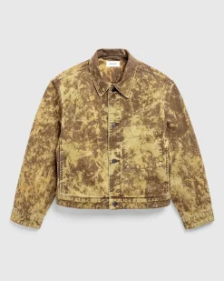 Boxy Trucker Jacket Denim Acid Snow Bronze