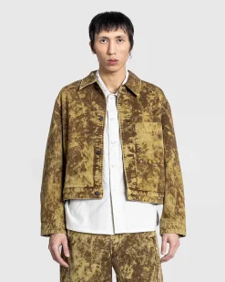 Boxy Trucker Jacket Denim Acid Snow Bronze