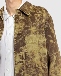 Boxy Trucker Jacket Denim Acid Snow Bronze