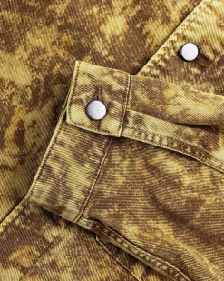 Boxy Trucker Jacket Denim Acid Snow Bronze