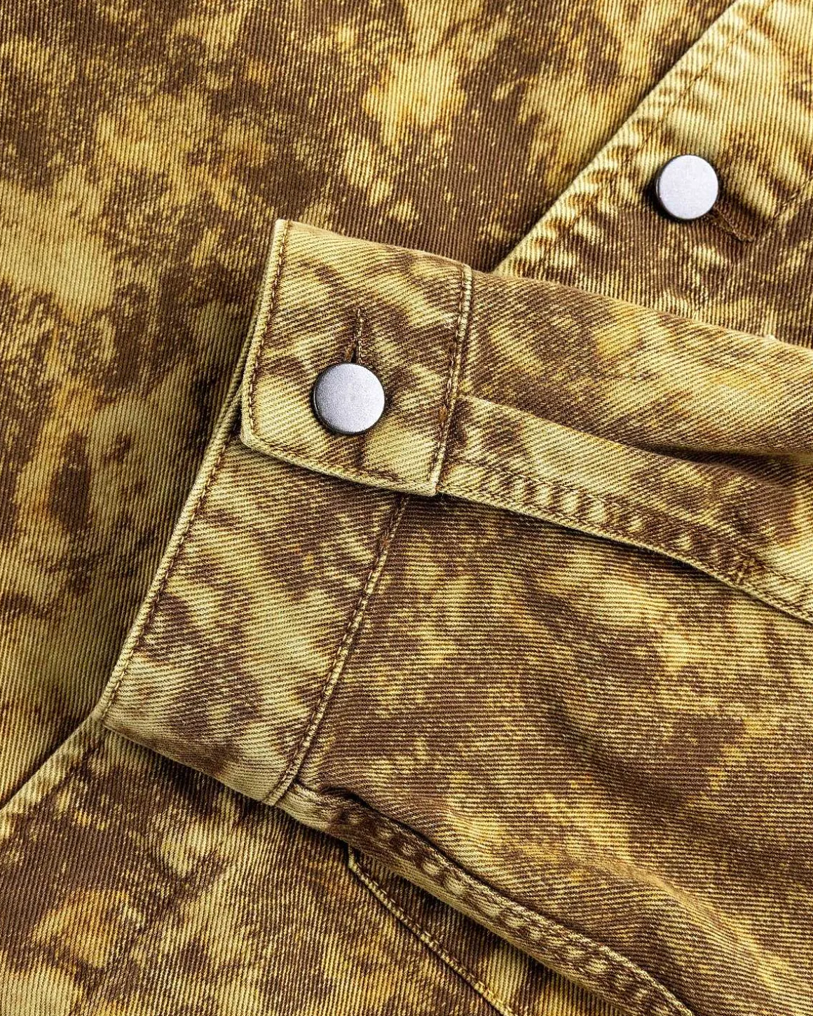 Boxy Trucker Jacket Denim Acid Snow Bronze