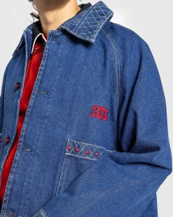 Broderet Denimjakke Indigo
