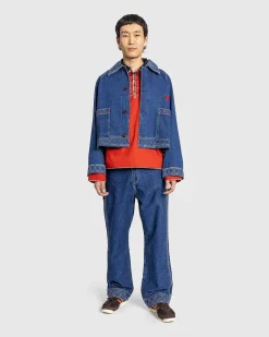 Broderet Denim Knolly Brook Trouser Indigo