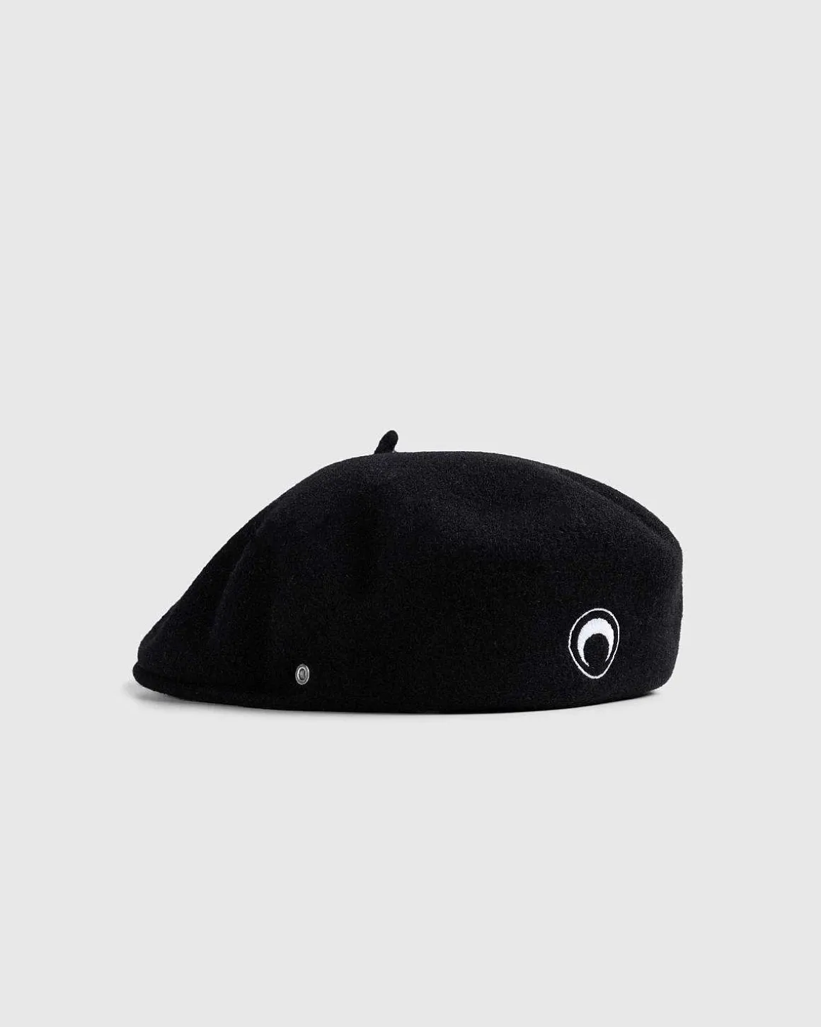 Broderet Fransk Baret Sort