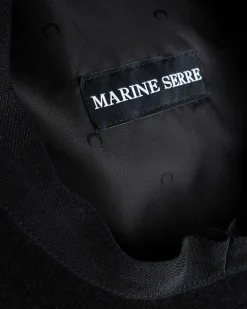 Broderet Fransk Baret Sort