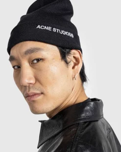 Broderet Logo Beanie Sort